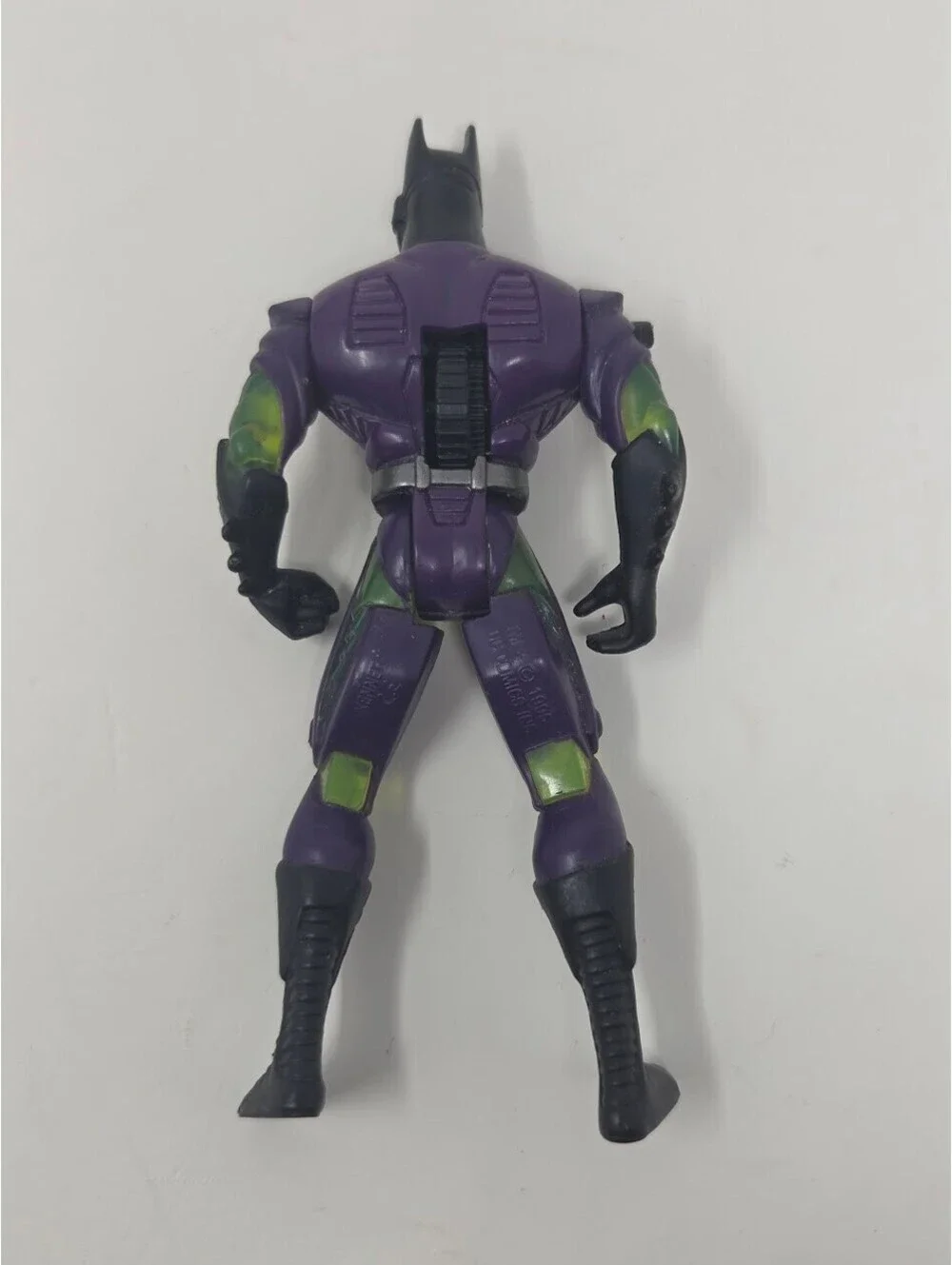 1995 DC Comics Batman Action Figure Purple Suit Green Armor Details